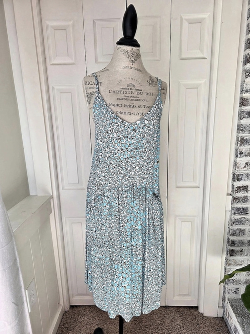 Haris Cotton Floral Midi Dress